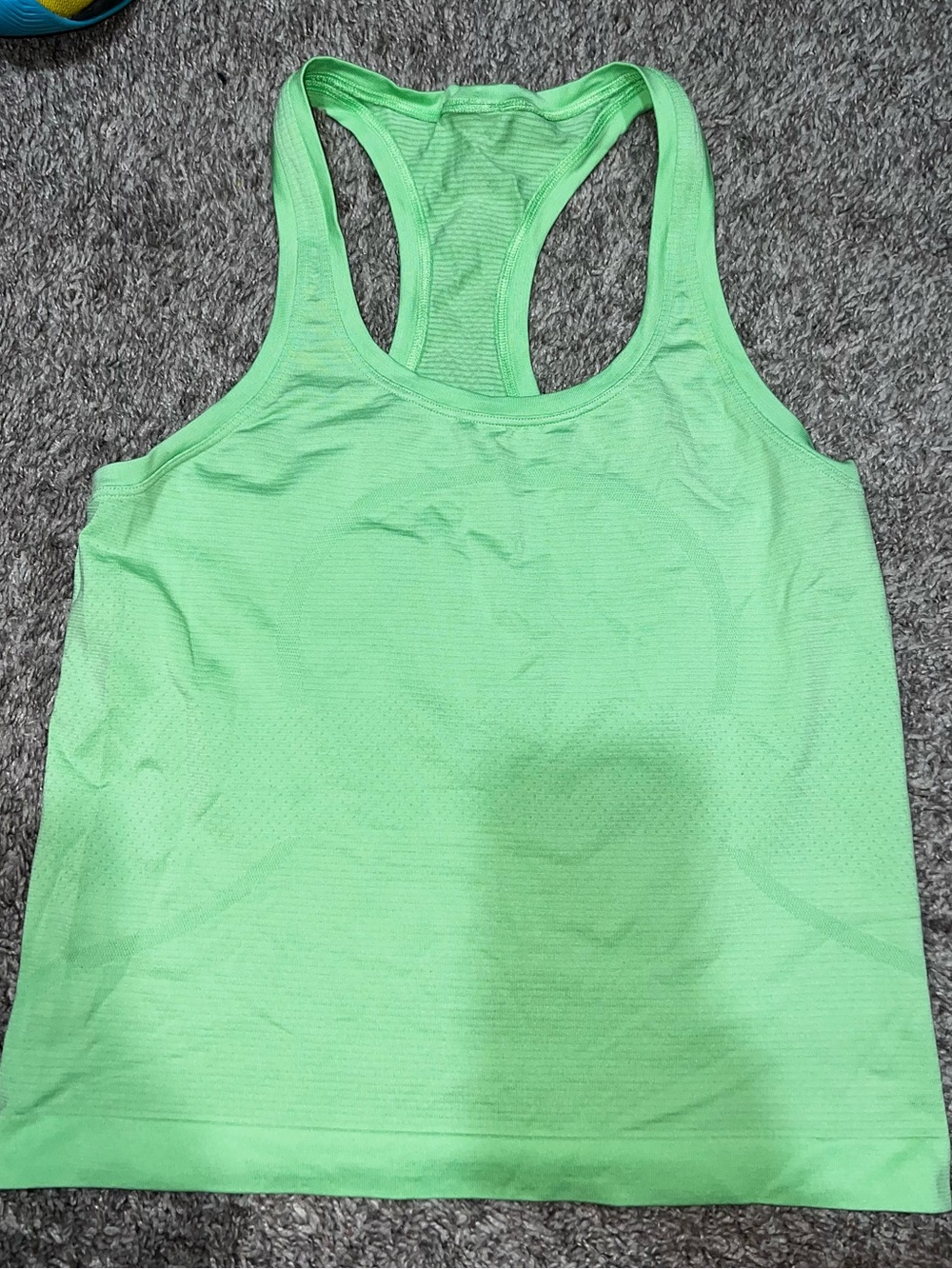lululemon athletica Bright Neon Green Swiftly Tech Tank race length 6